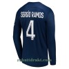 Paris Saint-Germain Sergio Ramos 4 Hjemme 22-23 - Herre Langermet Fotballdrakt
